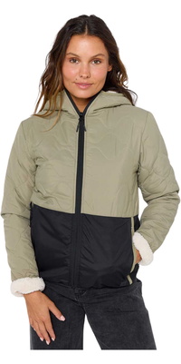 2025 Rip Curl Womens Anti-Series Anoeta Quilted Puffer Jacket 03DWJA - Olive